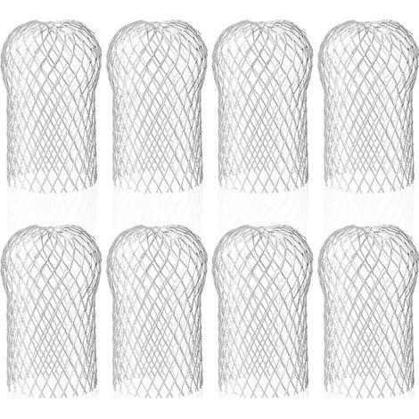 Lot de 8 filtres pour caniveaux en aluminium – Protection contre les débris – – Réutilisables – 17 cm de haut x 9 cm de large (1/5)