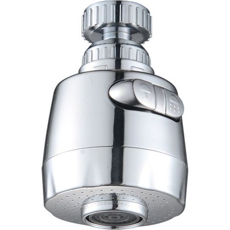 360 Grad schwenkbarer Wasserhahn-Luftsprudler, Küchenarmaturkopf mit 2 Modi, verstellbarer Duschkopf mit Filtersprüher für Küche und Bad (kurz)