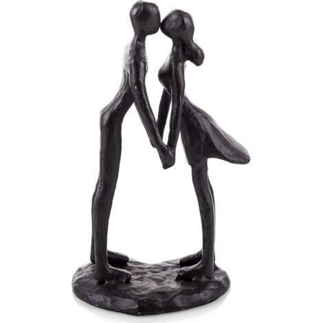 Fer Couple Embrasser Statue - Anniversaire Mariage Souvenir Cadeau pour Elle Femme Petite Amie Mariée Dame Couple