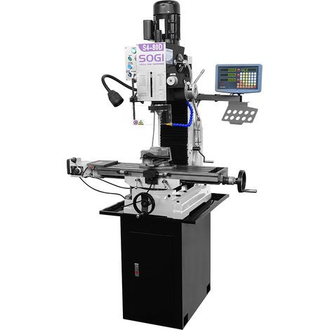 Trapano-fresatrice professionale SOGI S4-80D visualizzato 3 assi - discesa automatica - maschiatura (1/5)