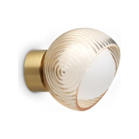 Ideal Lux BLOOM Applique murale globe en laiton de 12 cm, 1 x G9