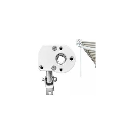 Treuil de store (lot de 2), engrenage à vis sans fin pour stores, manivelle de treuil pour stores pliants, accessoires de quincaillerie universels pour stores, mécanisme de store, blanc