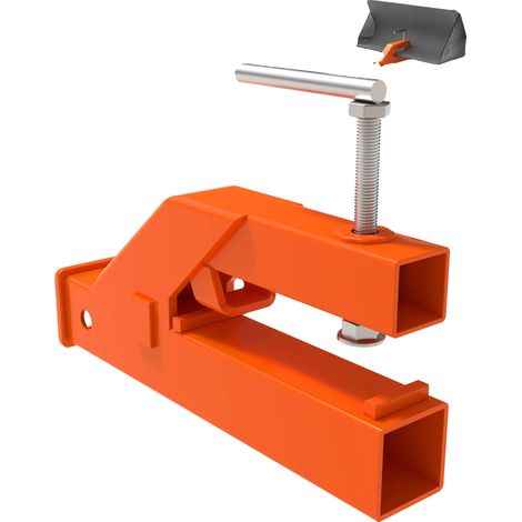 Enganche de remolque de alta resistencia con abrazadera, tamaño del enganche 2 pulg. x 2 pulg., altura 7.5 pulg., ancho 7.5 pulg., capacidad de remolque 1100 lb. (1/5)
