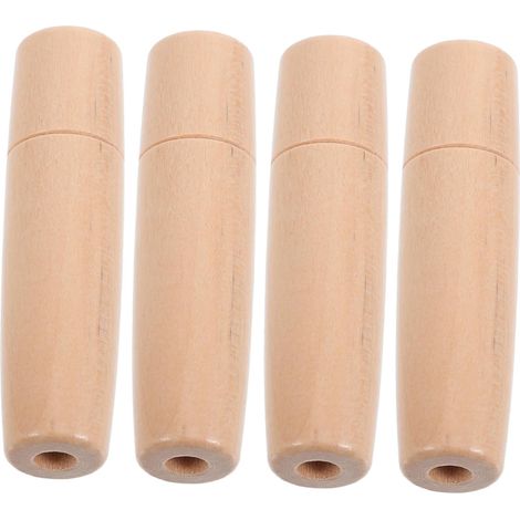 Manche Vernie en Bois pour Barbecue Lot De 4 Poignées Ergonomiques Résistantes À La Chaleur pour Brosse Ustensiles BBQ 3.46X0.79 Pouces Prise Confortable Et Polyvalente (1/5)