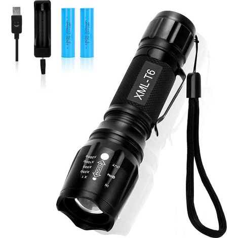 LED-Taschenlampe, wiederaufladbar, extra groß (1/5)