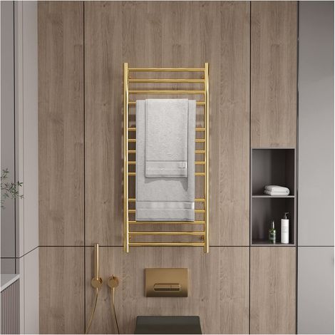 Esip – Sèche-serviette électrique mural en acier inoxydable – Puissance 162W – Dimensions 1100x520mm – Température 50℃ en 5 min – IP 44