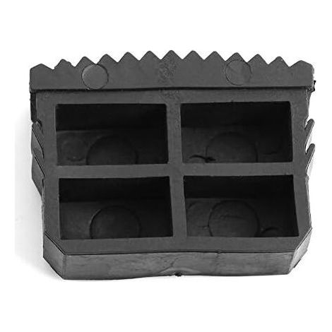 Pieds d'échelle antidérapants en caoutchouc, pieds de rechange, tapis de sécurité, semelle de sécurité, noir, 2 pièces (1/5)