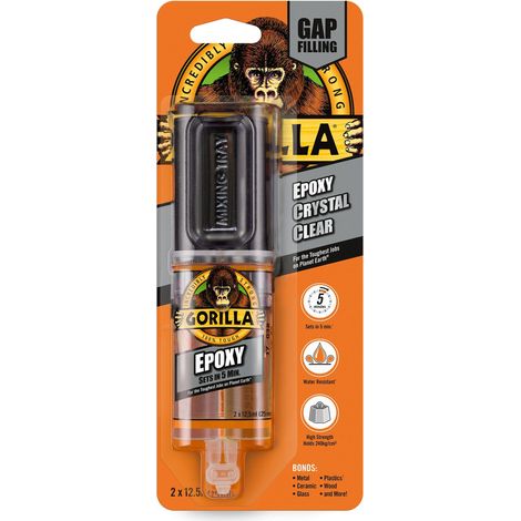 Gorilla Glue 6044001 Gorilla 5 Min 2-Part Epoxy Syringe 25ml GRGGES25 (1/5)