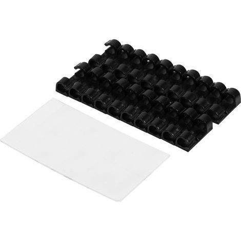 15 attaches pour étagères à fil, noires, compatibles avec supports de 2,5 cm, étagères en plastique, système d'étagères à fil (1/3)