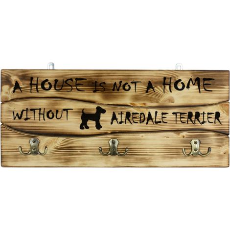 Airedale Terrier, Waterside Terrier - appendiabiti per cani, espositore per medaglie, decorazione per la casa di Art-Dog (1/5)