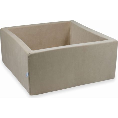 Piscina asciutta 90x90x40cm Velvet Soft Beige senza palline