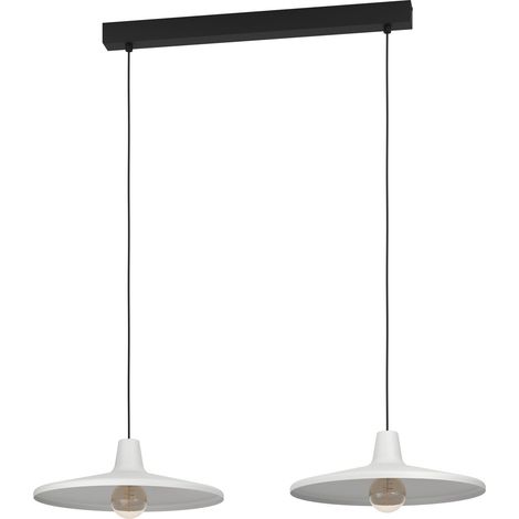 Suspension luminaire Miniere, lustre à 2 lampes pour salon et salle à (1/5)