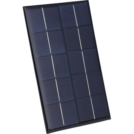 2W Solarpanel-Ladegerät, hohe Umwandlungseffizienz, wasserdicht, UV-beständig, energiesparend, 5V für kleine Lüftermotoren und LED-Lampen. (1/5)