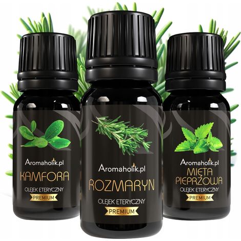 Juego de 3 aceites para sauna - Fragancias herbales naturales