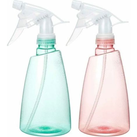 2 pcs Pulvérisateur,500 ml,bouteille vide en plastique PET,tête réglable,jardinage et nettoyage (1/3)