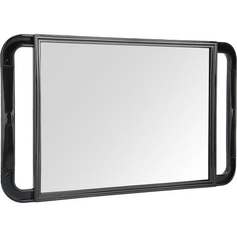 Miroir à double poignée, grand format rectangulaire, pour maquillage, coiffure et coiffure, miroir de poche, accessoires de coiffure pour salons de beauté (1/5)