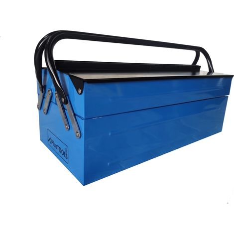 cassetta porta attrezzi in metallo easy system 3 scomparti 47x22x19,5 cm