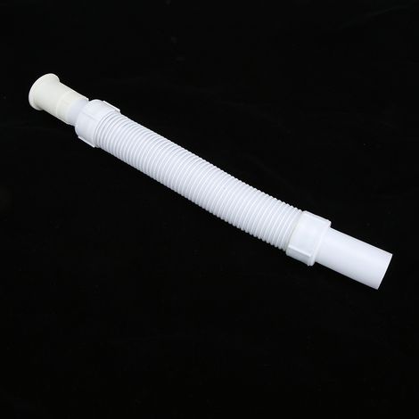 Flexibler, einziehbarer Ablaufschlauch für Waschbecken ABS-Material 3,2 cm Durchmesser Ausziehbar bis 72 cm, einziehbar bis 35,5 cm 2-teiliges Set für Badezimmerwaschbecken Sanitärzubehör (1/5)