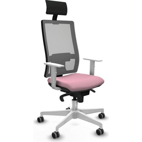 piqueras-y-crespo Horna chaise de bureau blanc confortable (1/3)