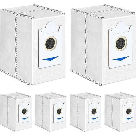6 Sacs de rechange pour Ecovacs DEEBOT T30 Pro Omni, XU, T30 Omni Robot Aspirateur Accessoires, 3,4L Grande Capacité Sacs à Poussière Pièces de R - KZQ (1/4)
