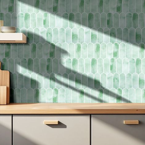 10Pcs Self-Adhesive Wall Tile Stickers (1/5)