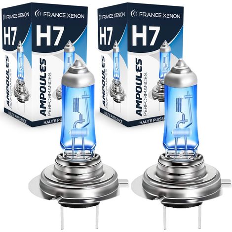 2 x Ampoules H7 55W 12V SUPER WHITE - FRANCE-XENON- Ampoules de rechange halogène PX26d (1/5)