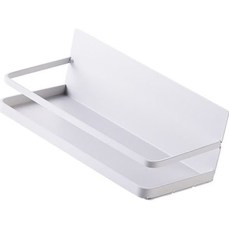 Support magnétique, étagère magnétique, aimant puissant, fer, stable, design minimaliste, fixation pour réfrigérateur, cuisine, type A, blanc (1/5)