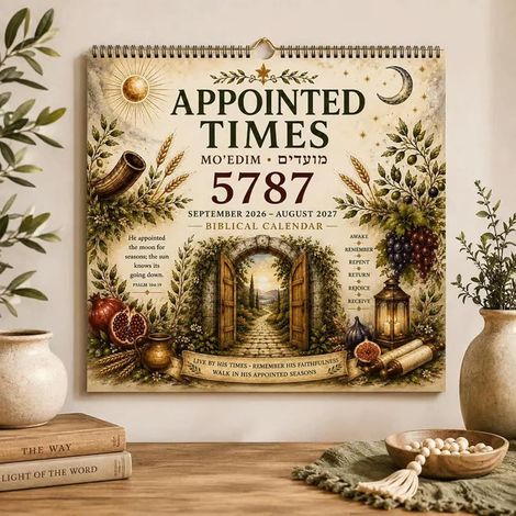 2026-2027 APPOINTED TIMES5787 Designated Time Calendar Wall Decoration (1/5)