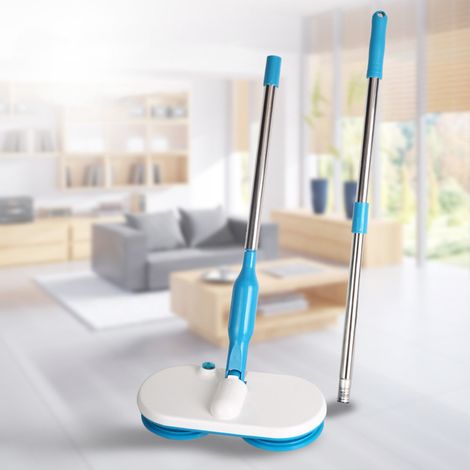 Vadrouille électrique sans fil, nettoyeur de sol automoteur, Rechargeable, avec 6 tampons de remplacement, pour sols stratifiés, carreaux de bois dur (1/5)