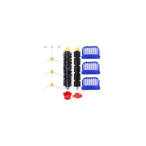 Juego de repuestos de 10 piezas compatible con la serie Roomba 600, que incluye filtros, cepillos y cepillos laterales. (1/5)