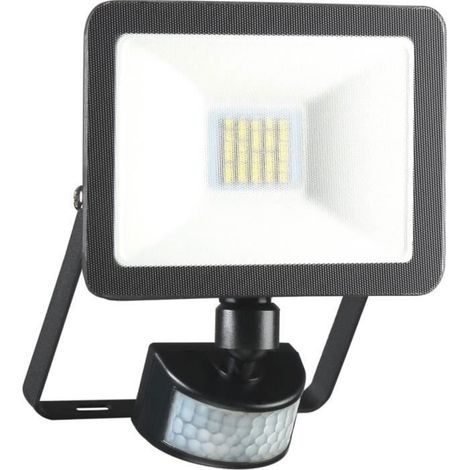 Projecteur LED d'extérieur avec détecteur de mouvement - ELRO LF60 - 10W - 800LM - Étanche IP54 - Noir (1/4)