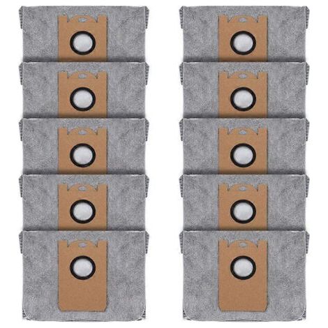 Lot de 10 sacs à poussière pour aspirateur robot Eufy RoboVac L35 Hybrid, LR30 Hybrid et LR20, station de vidage automatique avec activation automatique. (1/5)