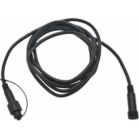 Rallonge 2.5M câble d'extension noir 230V pour guirlande IP67 Lotti