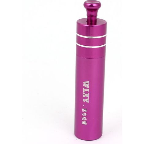 Zylinderform Wasserdichte Aluminiumkomponenten Aufbewahrungsbox Halter Container Lila