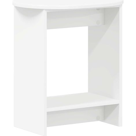 Side Table White 50 x 39,5 x 55 cm Engineered Wood vidaXL