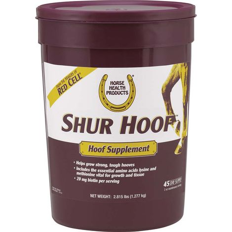 Shur Hoof Supplement Mangime complementare indicato per cavalli che necessitano di migliorare la condizione degli zoccoli 1,277 kg