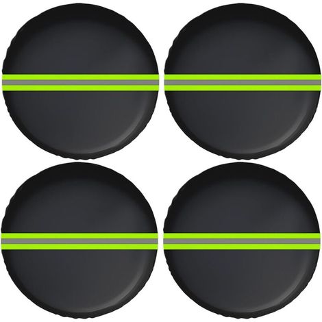 Housses de roue Protection de pneu coupe-vent, réfléchissante, imperméable et anti-poussière, pour voyage, maison, route, remorque, garage, camping, stationnement, camping-car en plein air 31- (1/5)