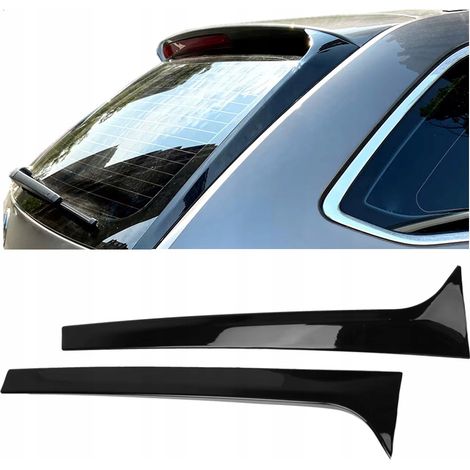 Spoilers laterales para la ventana trasera Skoda Octavia 3 Kombi, deflectores de viento, negro brillante.