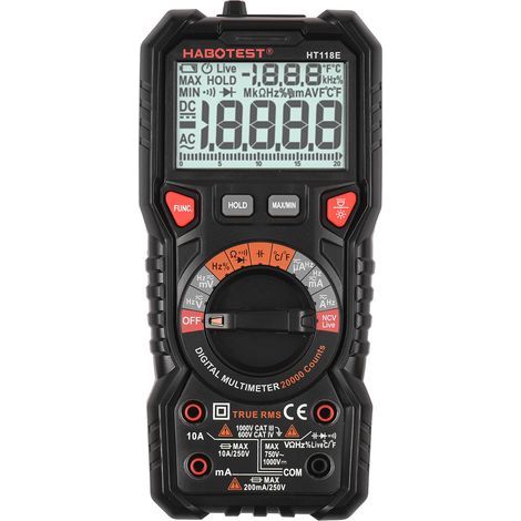 Multimètre HT118E TRMS portable haute précision sans pile (1/5)
