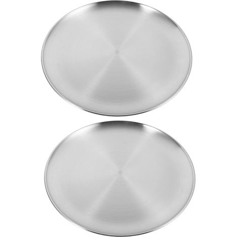 pi ces Lot Plaques Pizza Inox Rondes Plaque Pizza Four (1/5)