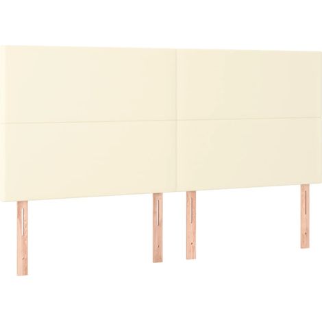 Maison Exclusive - Testiera Crema 180x5x118/128 cm Similpelle