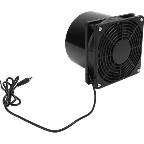 Ventilateur d'extraction solaire à bride 5W pour conduit, 5V, avec panneau solaire, pour serre, poulailler ou abri, étanche IP65. (1/5)