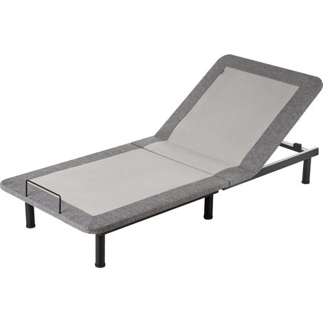 Electric Adjustable Bed Base BRUNOY 80 x 200 cm (EU Small Single) Grey