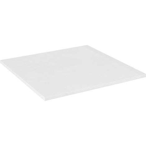 Planche Rockstone 40x1,2x40cm, blanc mat (1/3)