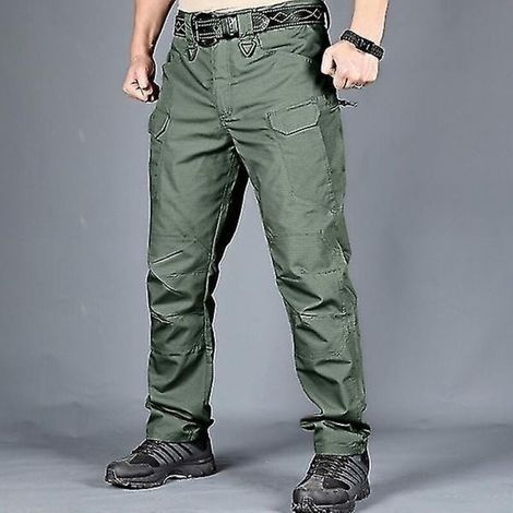 Pantalon cargo tactique homme, pantalon de type SWAT, pantalon de randonnée pour sports de plein air, pantalon multipoches, salopette d'entraînement, pantalon militaire - Taille M