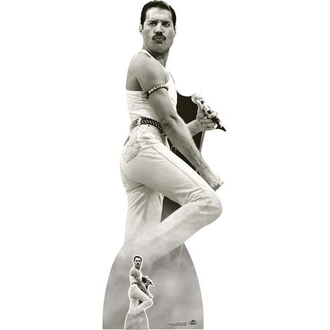 Figurine en carton Freddie Mercury 1985 Live Aid Wembley -H 179cm (1/4)