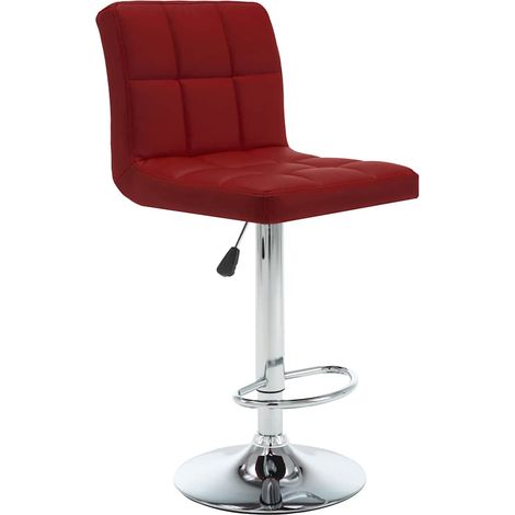 Maison Exclusive - Barhocker 2 Stk. Weinrot Kunstleder (1/5)