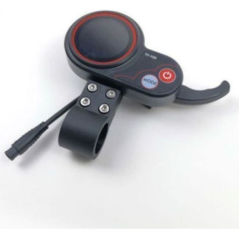 Tableau De Bord - Trottinette Electrique - 36 V 48 V - Noir Rouge - 6 Aiguilles - TF-100 - 1 Piece (1/4)