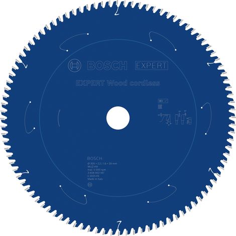 Bosch EXPERT Wood cordless Circular Saw Blade 305x 2.2/1.6 x 30mm T96 2608902187