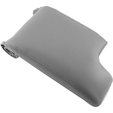 Grauer Mittelarmlehnenbezug für BMW E46 (1998-2006), aus Kunstleder und Kunststoff. (1/5)